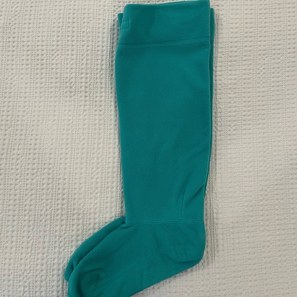 Teal Fleece Hunter Boot Liner Socks, Size M/L - Picture 2 of 4